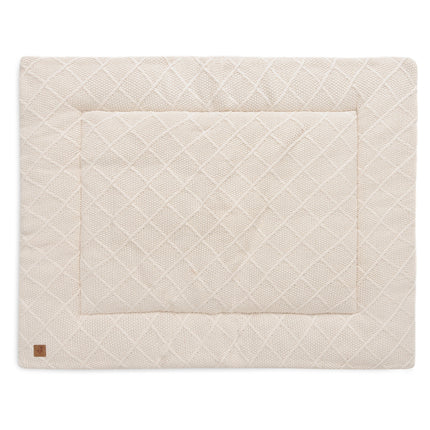 <tc>Jollein</tc> Kästchendecke Check Knit Oatmeal 75 X 95 cm