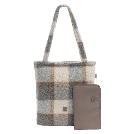 <tc>Jollein</tc> Wickeltasche Check Boucle Shopper