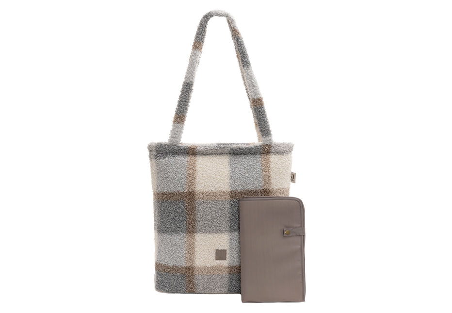 <tc>Jollein</tc> Wickeltasche Shopper Check Boucle