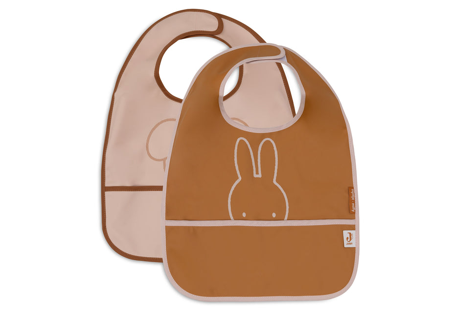 <tc>Jollein</tc> Lätzchen Wasserdicht Miffy Peekaboo Wild Rose 2tlg.