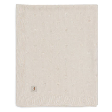 <tc>Jollein</tc> Wiegendecke Cosy Knit Elfenbein 75 X 100 cm