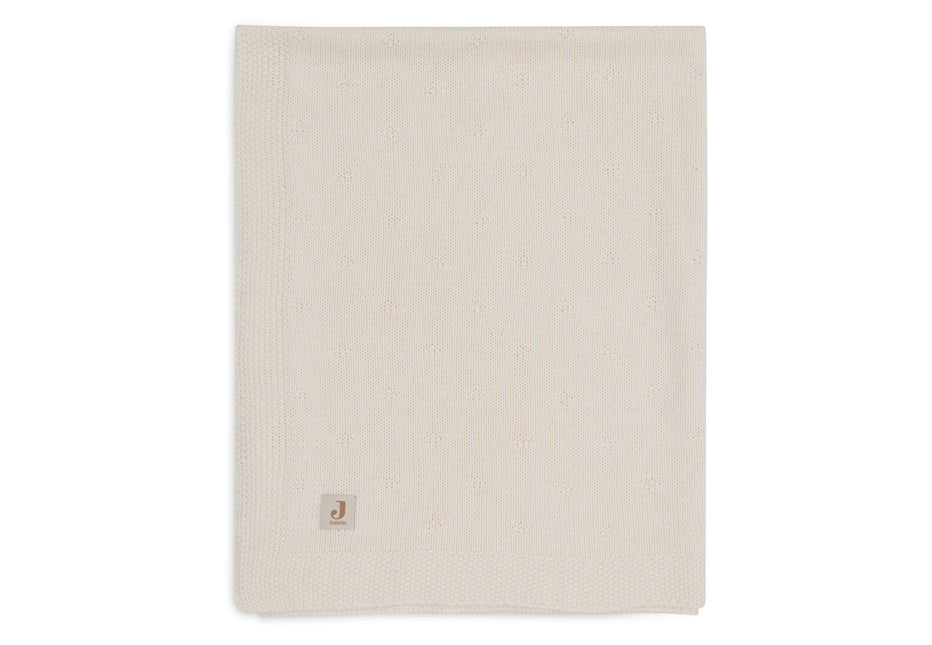 <tc>Jollein</tc> Wiegendecke Cosy Knit Elfenbein 75 X 100 cm