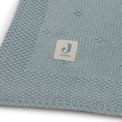 <tc>Jollein</tc> Wiegendecke Cosy Knit Sea Green 75 X 100 cm