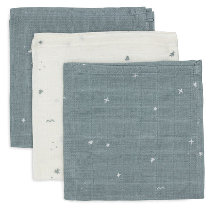 <tc>Jollein</tc> Mundtuch Twinkling Sea Green 31 X 31 cm 3pcs