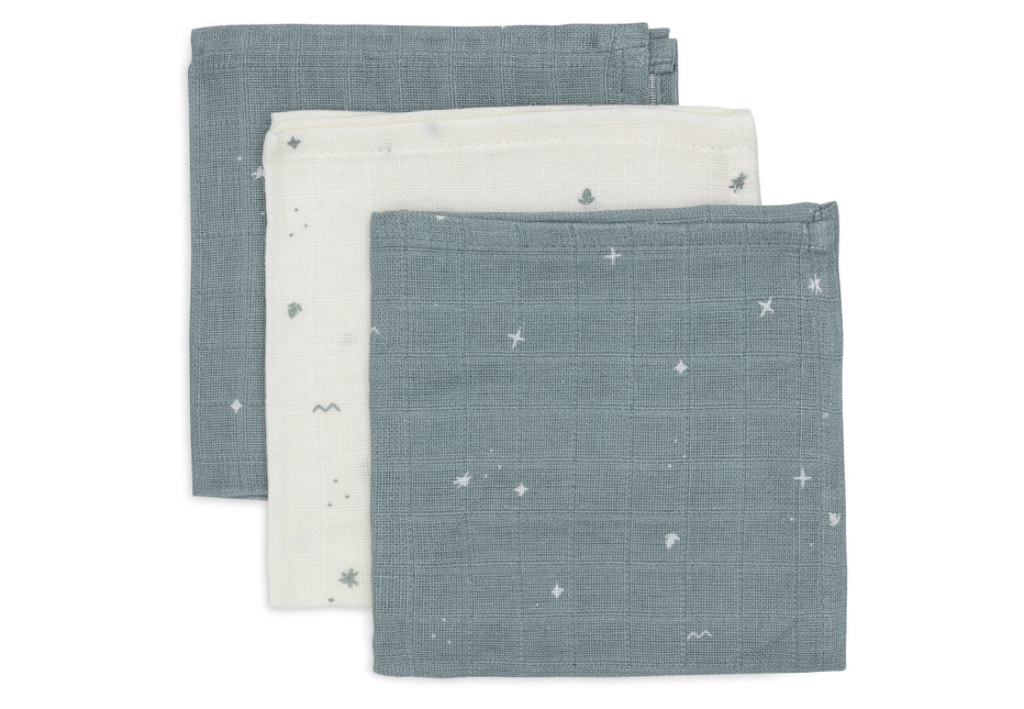 <tc>Jollein</tc> Mundtuch Twinkling Sea Green 31 X 31 cm 3pcs