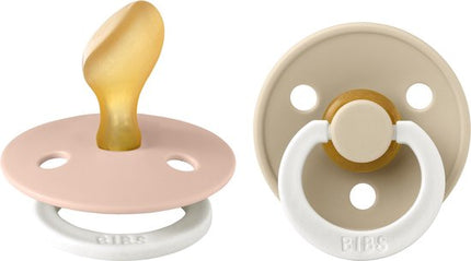 BIBS Schnuller Größe 2 Anatomical Blush Glow/Vanilla Glow