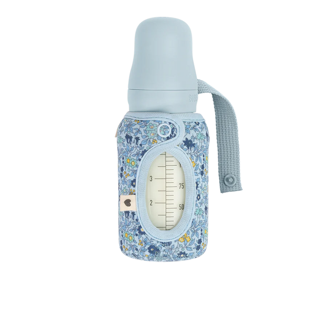 BIBS Babyflaschenbezug Liberty Small Chamomile Lawn Baby Blue