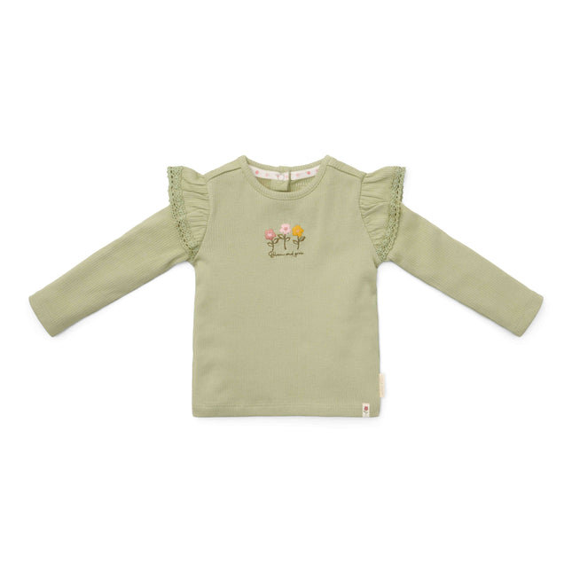 Little Dutch Wintershirt für Kleinkinder, Mädchen, langärmlig, Grün