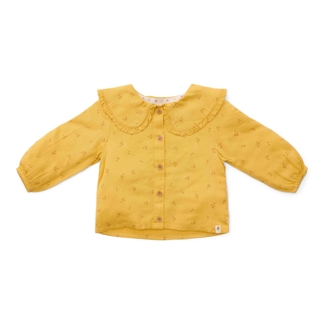 Little Dutch Winterbluse für Kleinkinder, Mädchen, warme gelbe blühende Blume