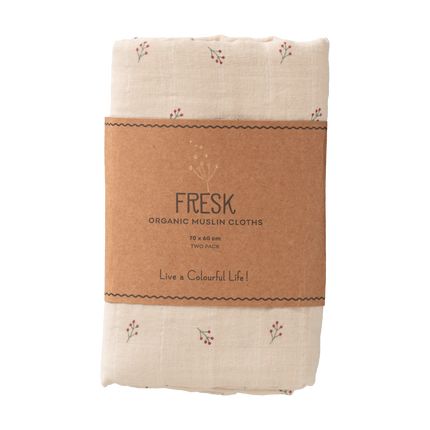 <tc>Fresk</tc> Swaddle Set 2 Stück. 70x60 cm Beeren