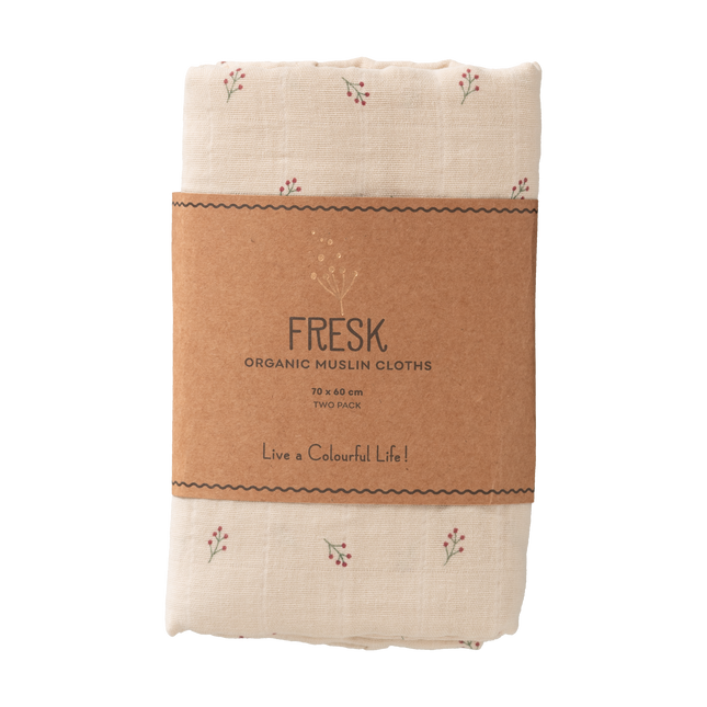 <tc>Fresk</tc> Swaddle Set 2 Stück. 70x60 cm Beeren