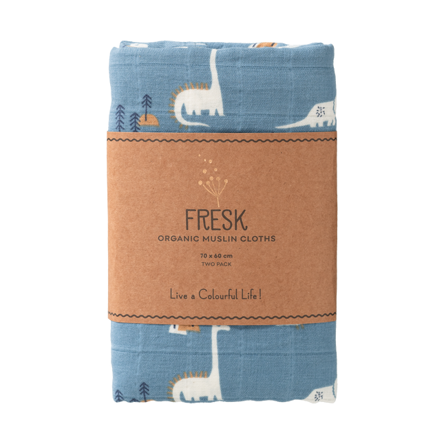 <tc>Fresk</tc> Swaddle Set 2 Stück. 70x60 cm Dino