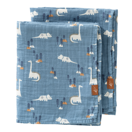 <tc>Fresk</tc> Swaddle Set 2 Stück. 70x60 cm Dino