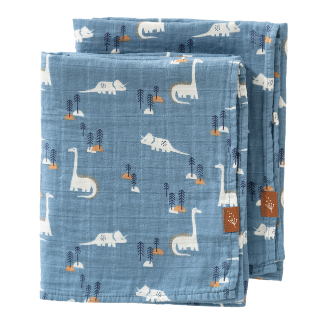 <tc>Fresk</tc> Swaddle Set 2 Stück. 70x60 cm Dino