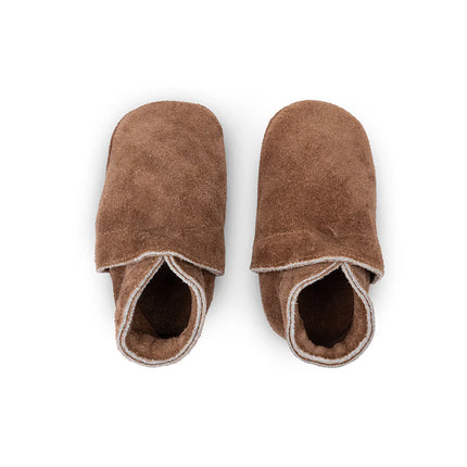 <tc>Baby Dutch</tc> Babyshoes Uni Dunkelbraun Wildleder