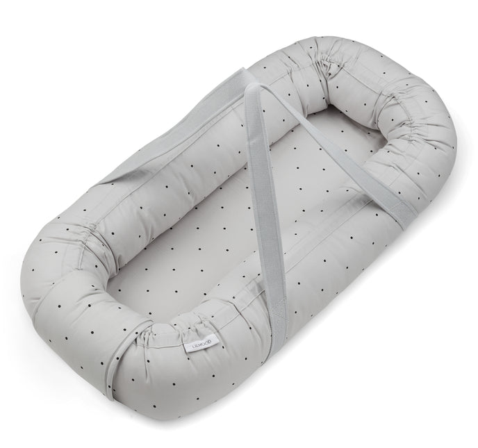 Liewood Baby Nest Gro Classic Dot Dumbo Grau