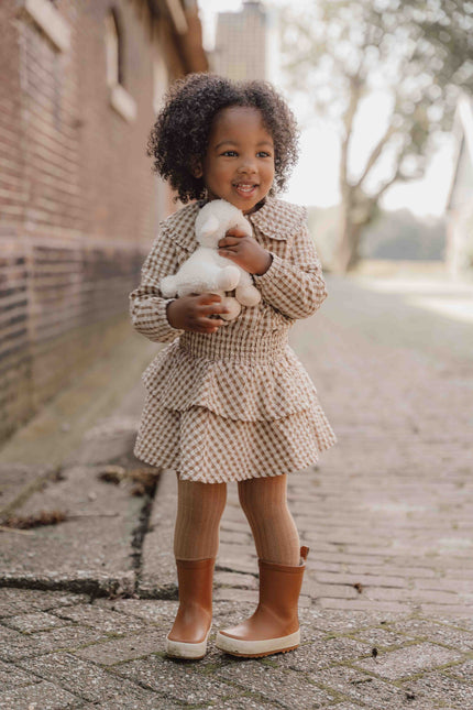 Little Dutch Winterbluse für Kleinkinder, Mädchen, braun kariert