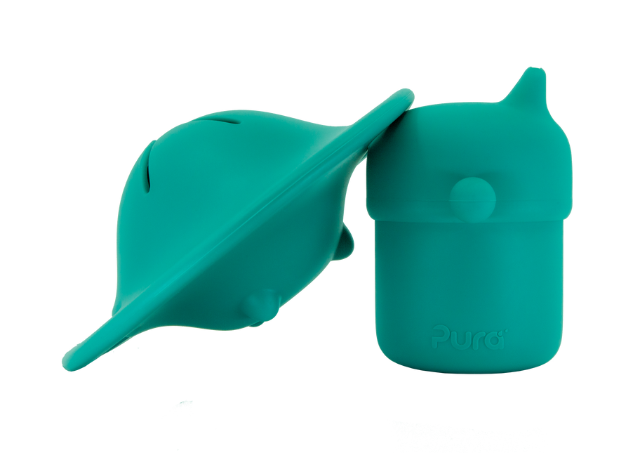 Pura my-my™ silicone tuitbeker 150 ml + snack cup - Mint