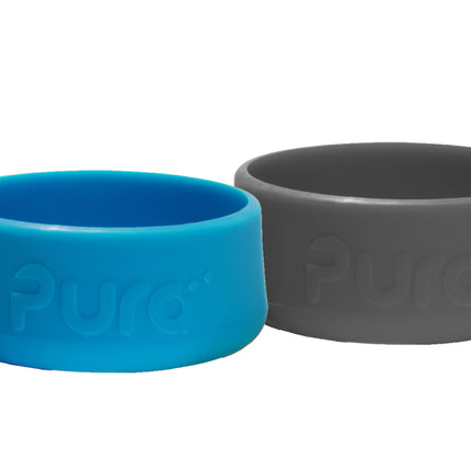 Pura Silicone Bumpers 2 stuks (grijs + aqua)