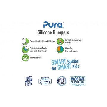 Pura Silicone Bumpers 2 stuks (grijs + aqua)