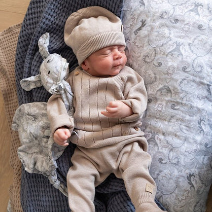 Bamboom Baby Broekje Met Voetjes Knitted Camel - Bamboom - Babywinkel - 8053847230217