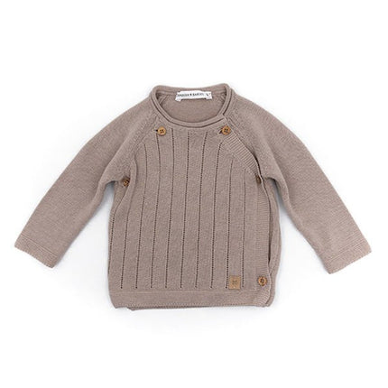 Bamboom Baby Trui Knitted Overslag Camel - Bamboom - Babywinkel - 8053847230033