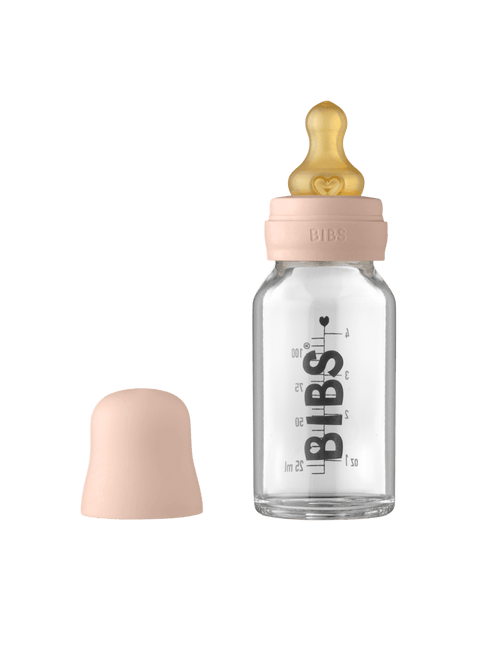 BIBS Babyfles Glas 110ml Blush - BIBS - Babywinkel - 5713795220892