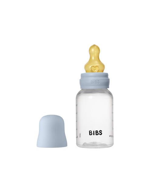 <tc>BIBS</tc> Babyflasche Rund Latex 150ml Slow Flow Baby Blau