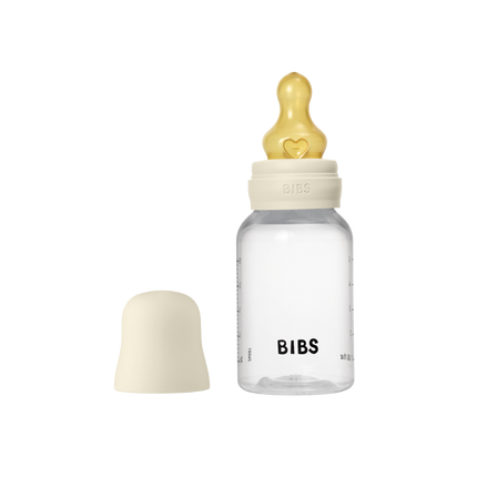 <tc>BIBS</tc> Babyflasche Rund Latex 150ml Slow Flow Elfenbein