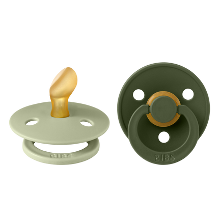 BIBS Schnuller Größe 1 Anatomischer Salbei/Huntergrün 2St