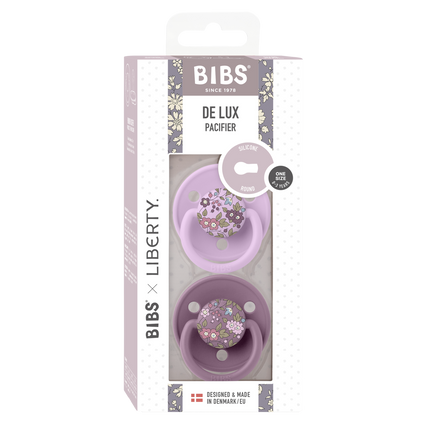 BIBS Schnuller Liberty De Lux Mauve 2St