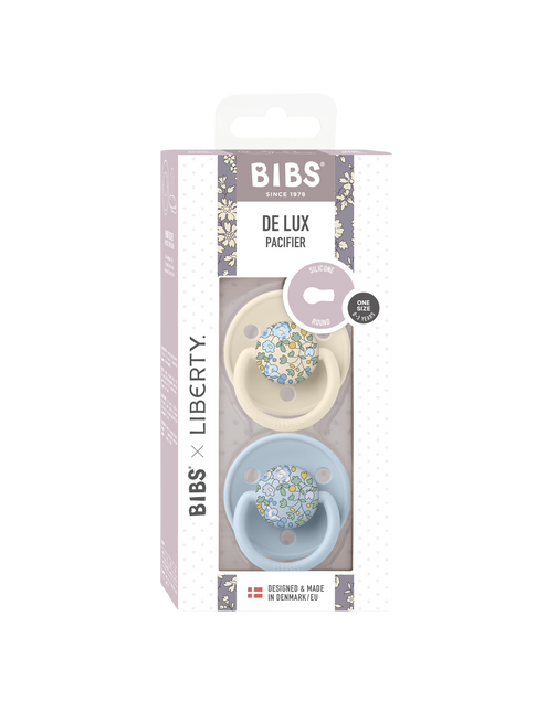 BIBS Schnuller Liberty De Lux Babyblau 2St