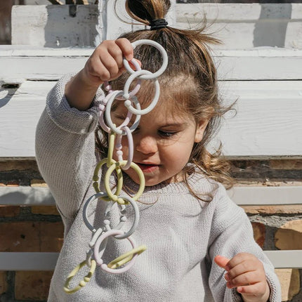 BIBS Hangspeeltje Ringen 12St Haze/Meadow/Blossom - BIBS - Babywinkel - 5713795216024