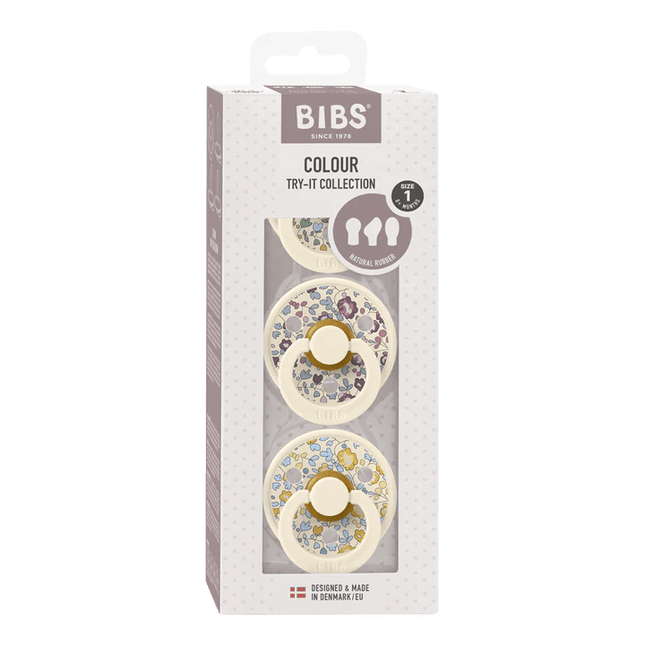 BIBS Speen Maat 1 Liberty Try - It Pack Ivory - BIBS - Babywinkel - 5713795256457