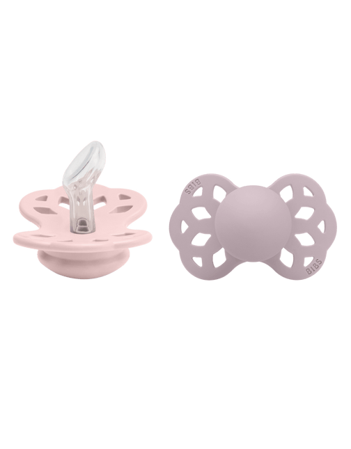 BIBS Speen Maat 1 Silicone Anatomical Blossom/Dusky Lilac 2st - BIBS - Babywinkel - 5713795243716