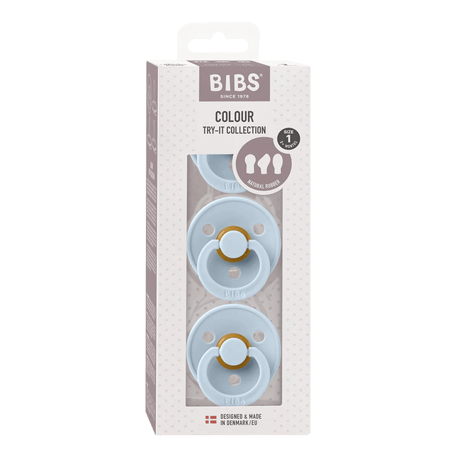 BIBS Speen Maat 1 Try - It Box Baby Blue - BIBS - Babywinkel - 5713795249282