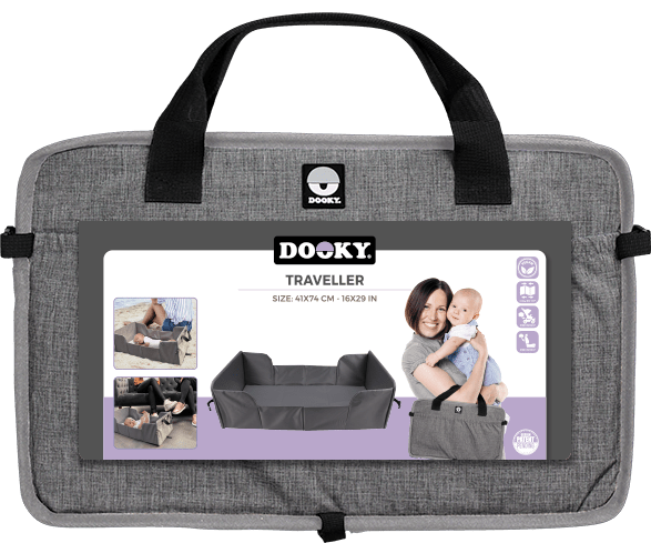 Dooky Campingbedje Baby Grey Melange - Dooky - Babywinkel - 5038278003947