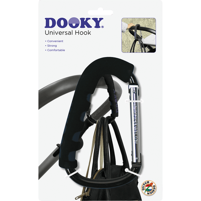 Dooky Tassenhaak Voor Kinderwagen Zwart - Dooky - Babywinkel - 5038278000809