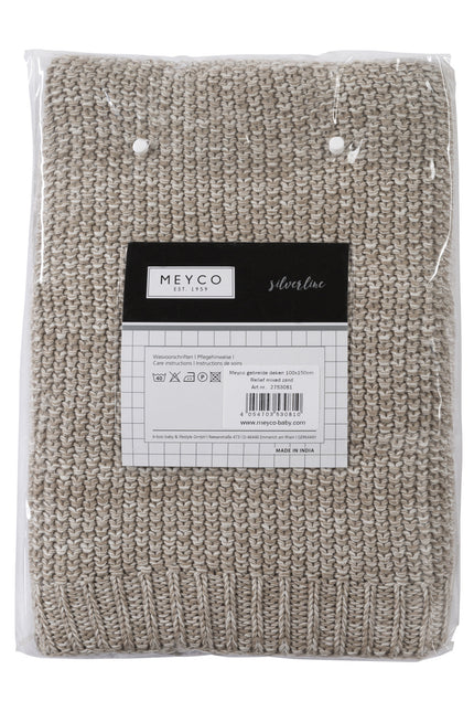 Meyco Bettdecke Relief Mixed Sand