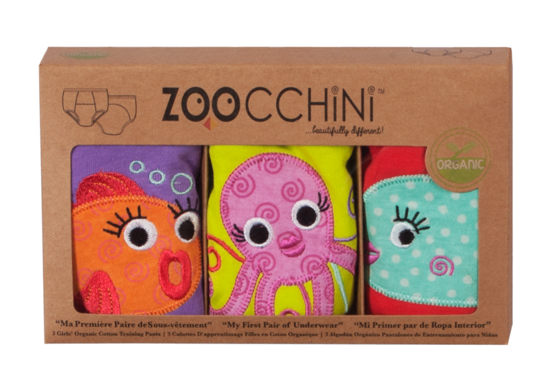 Zoocchini Übungshose Mädchen Ocean Cotton 3-tlg