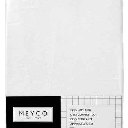 Meyco Spannbetttuch Jersey Weiß 40x80/90 cm