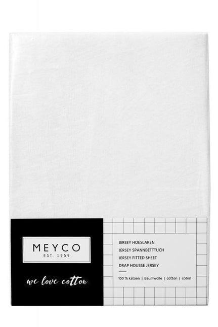 Meyco Spannbetttuch Jersey Weiß 40x80/90 cm