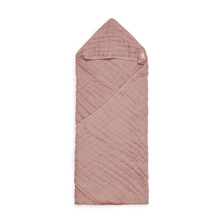 Jollein Badeumhang Baby Wrinkled Cotton Rosewood 75x75cm