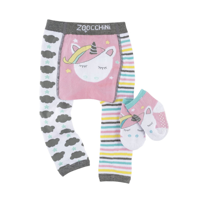 Zoocchini Baby-Leggings Allie The Alicorn inklusive Socken 12/18 Monate