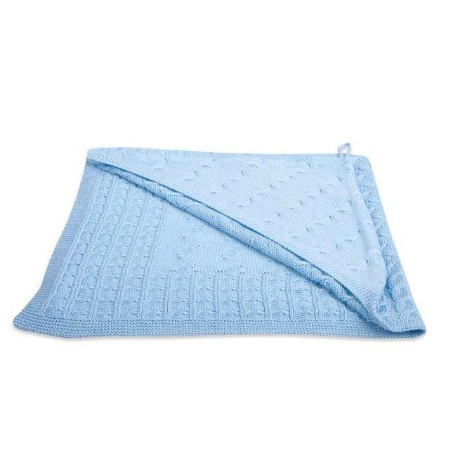 Baby's Only Wickeldecke Baby Cable Baby Blue