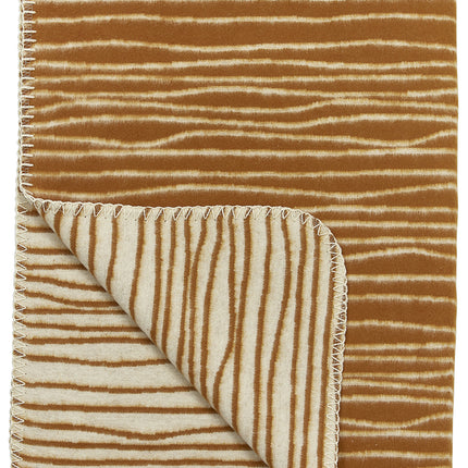 Meyco Kinderbettdecke Flannel Stripe Camel