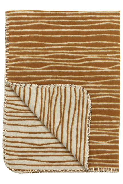 Meyco Kinderbettdecke Flannel Stripe Camel