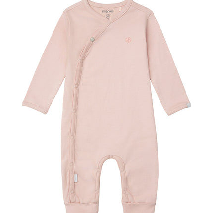 Noppies Boxersuit Langarm Rippe Nevis Rose Smoke