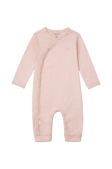 Noppies Boxersuit Langarm Rippe Nevis Rose Smoke