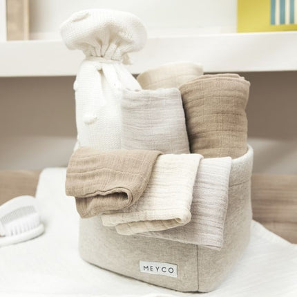 Meyco Mundtuch 3er-Pack Soft Sand/Greige/Taupe 30X30cm